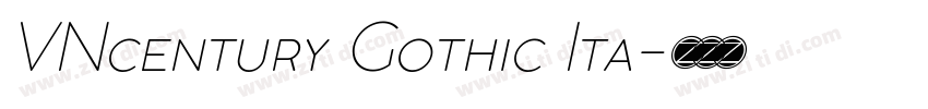 VNcentury Gothic Ita字体转换